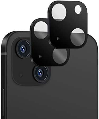 [2 מארז] מגן עדשות מצלמה אייפון 14-מגן עדשות מצלמה לאייפון 14 פלוס-כיסוי מצלמה מעוצב עם זכוכית מחוסמת 9 שעות +